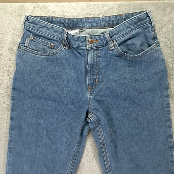 Carhartt Jean Women 32x32, Tag 10x32 Blue Denim Traditional Fit Stretch WB007 - Picture 3 of 11